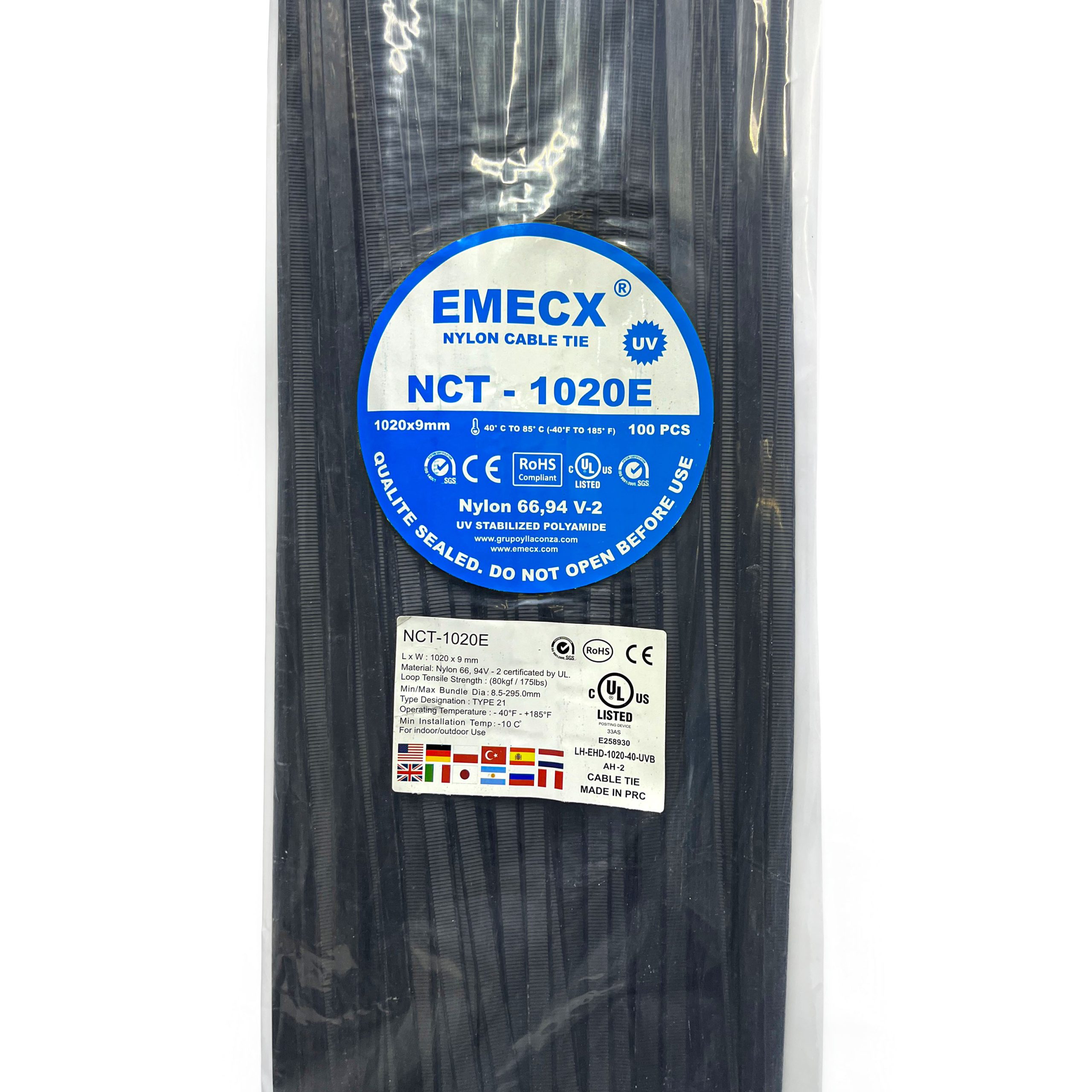 CINTILLO NEGRO 1020X9MM - NYLON UV - Imagen 2