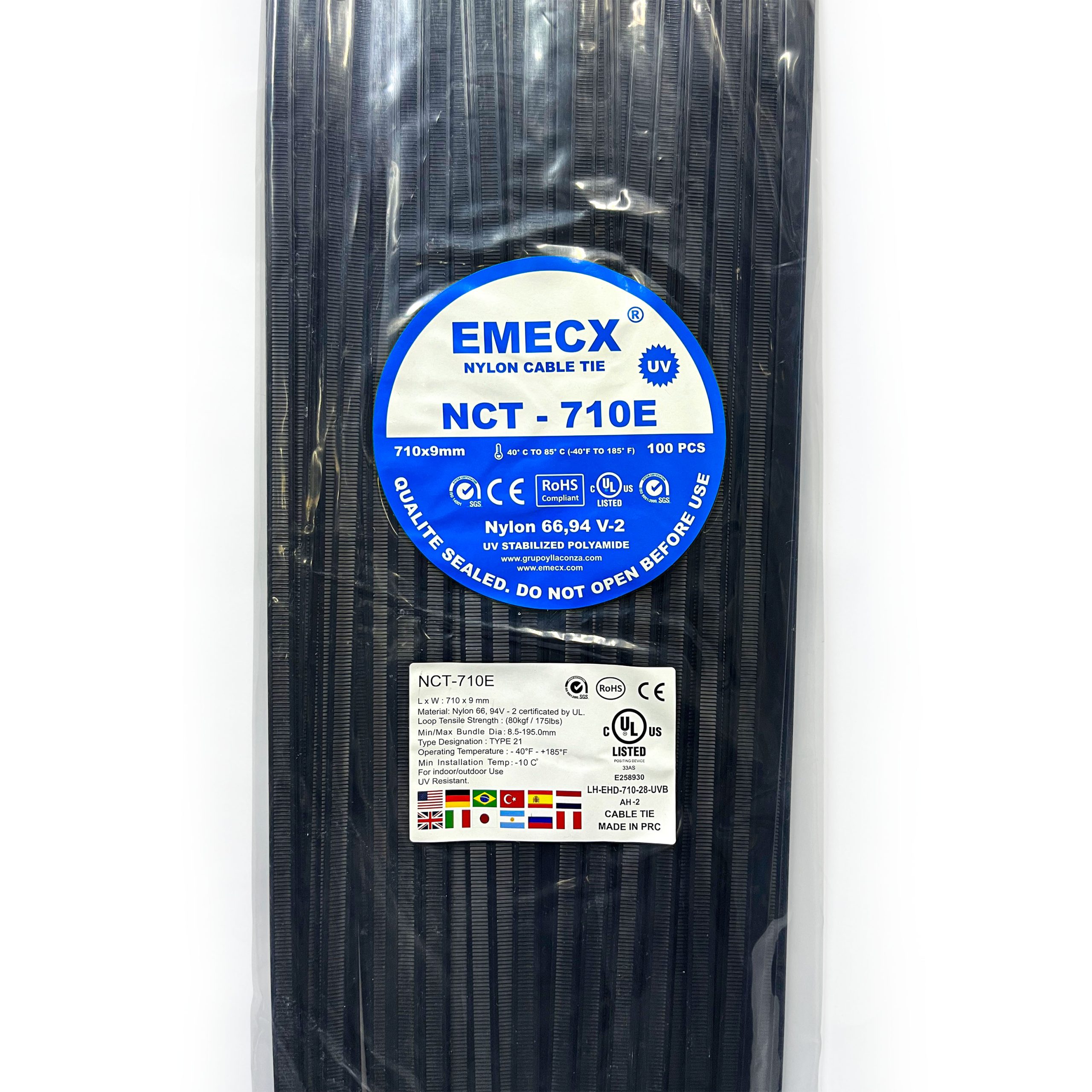 CINTILLO NEGRO 710X9MM - NYLON UV - Imagen 2