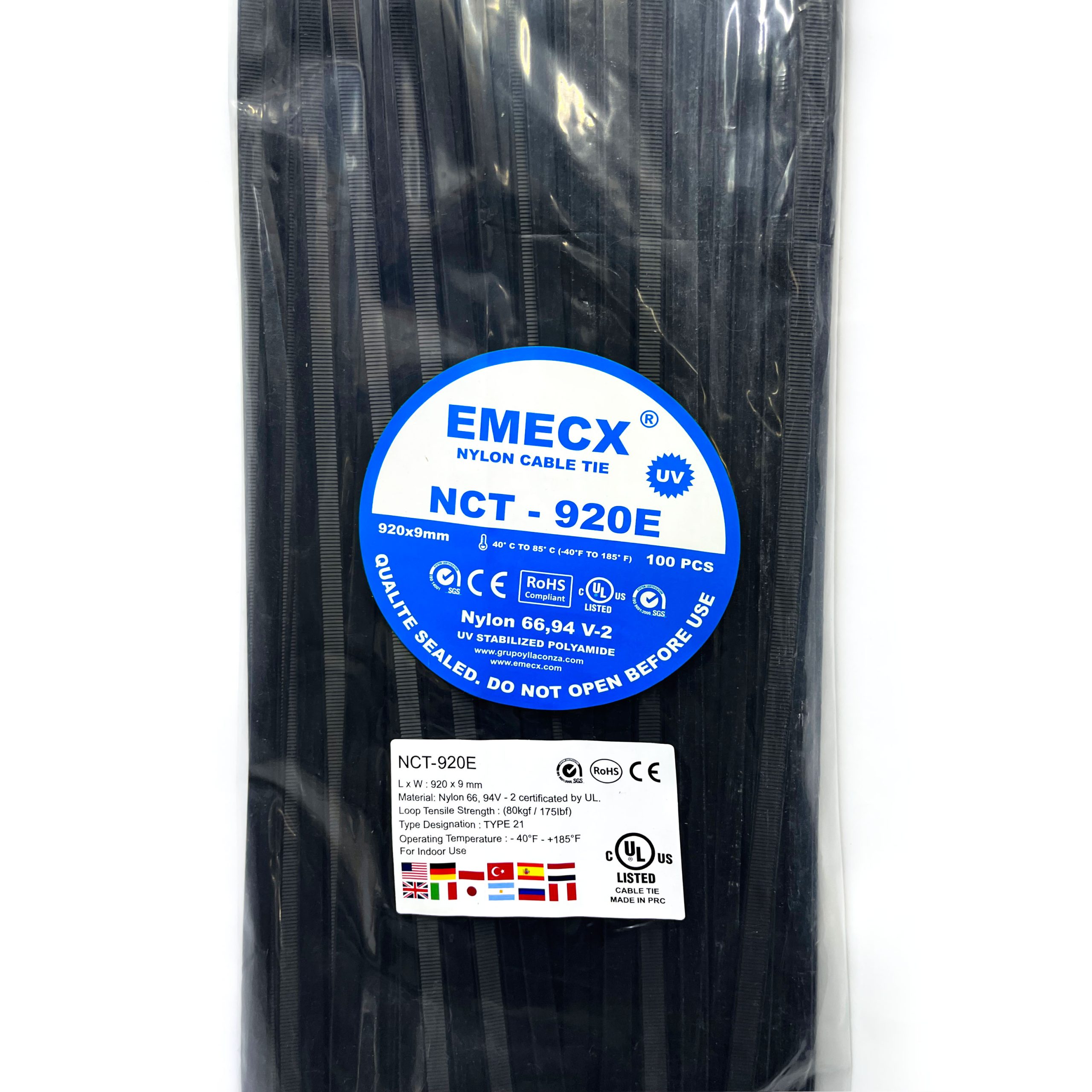 CINTILLO NEGRO 920X9MM - NYLON UV - Imagen 2