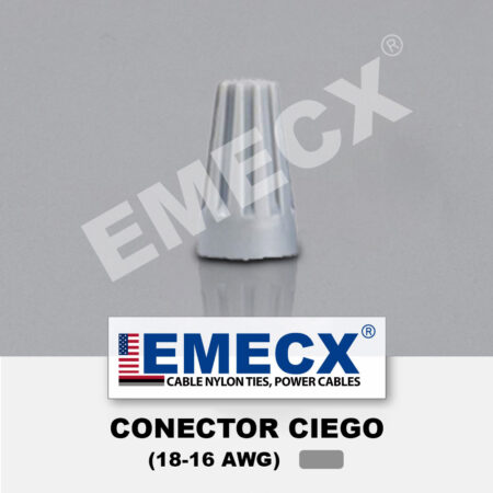 CONECTOR CIEGO - GRIS (18-16 AWG)