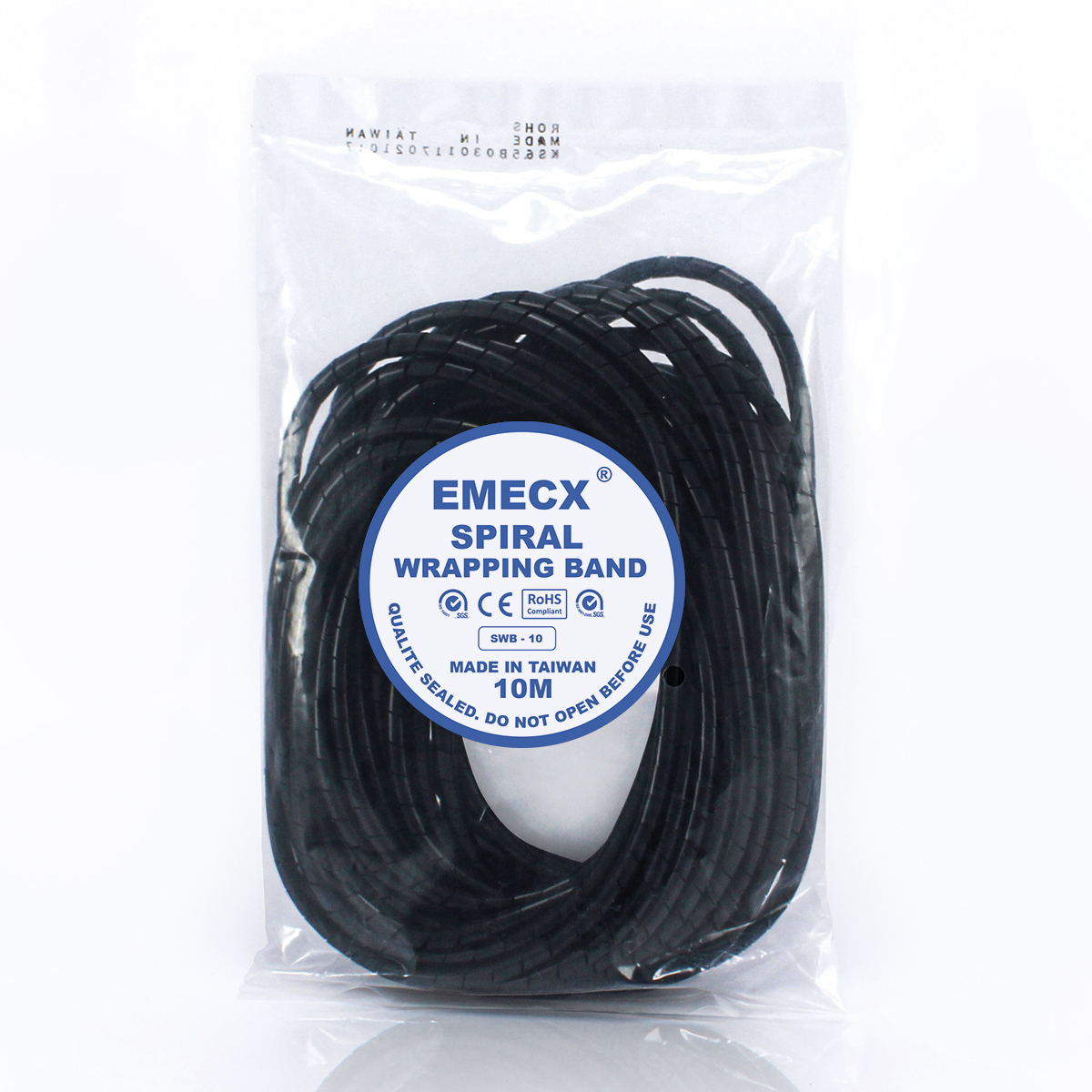 ESPIRAL PORTA CABLE #10 - NEGRO - Imagen 2
