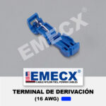 TERMINAL DE DERIVACIÓN 16 AWG - AZUL