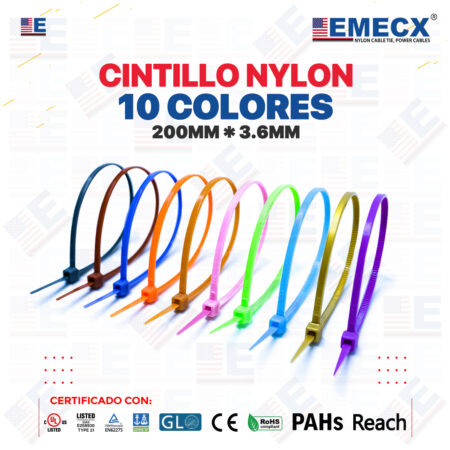 CINTILLO 10 COLORES 200X3.6MM