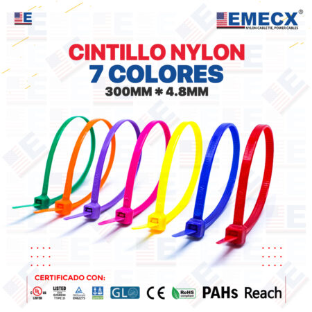 CINTILLO 300X4.8MM 7 COLORES - (AZUL, AMARILLLO, ROJO, VERDE, MORADO, NARANJA, ROSADO)