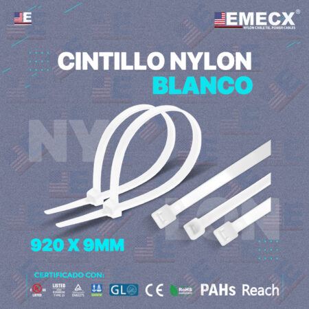 CINTILLO BLANCO 920X9MM - NYLON UV
