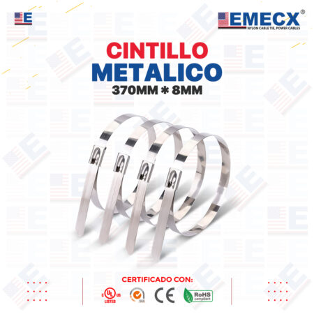 CINTILLO METALICO 370X8MM - 304SS