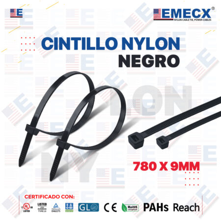 CINTILLO NEGRO 780X9MM - NYLON UV