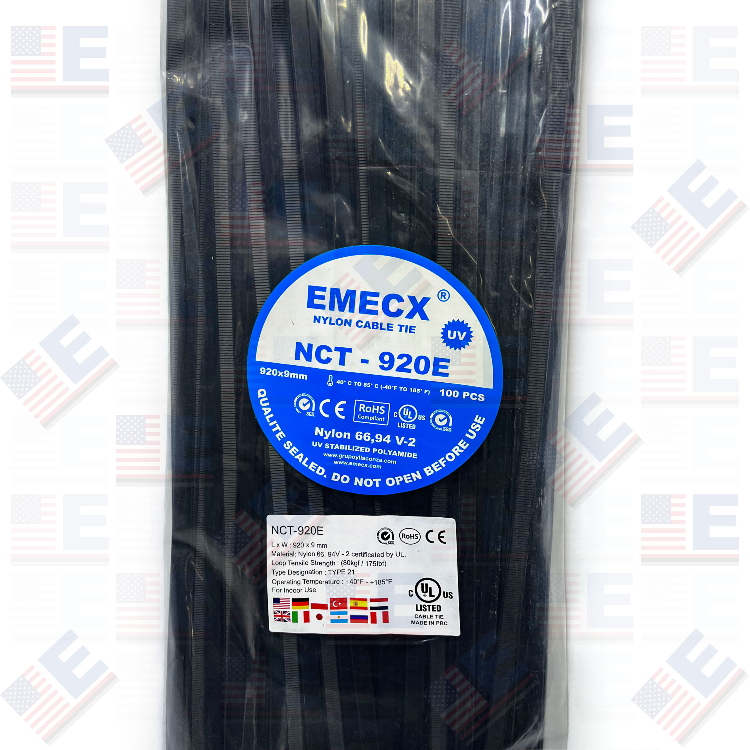 CINTILLO NEGRO 920X9MM - NYLON UV